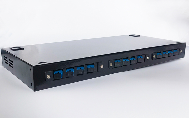 The 12/24/48 Ports FTTH Fiber Optic Terminal Box Full SC LC  Ports Fiber Optical Patch Panel