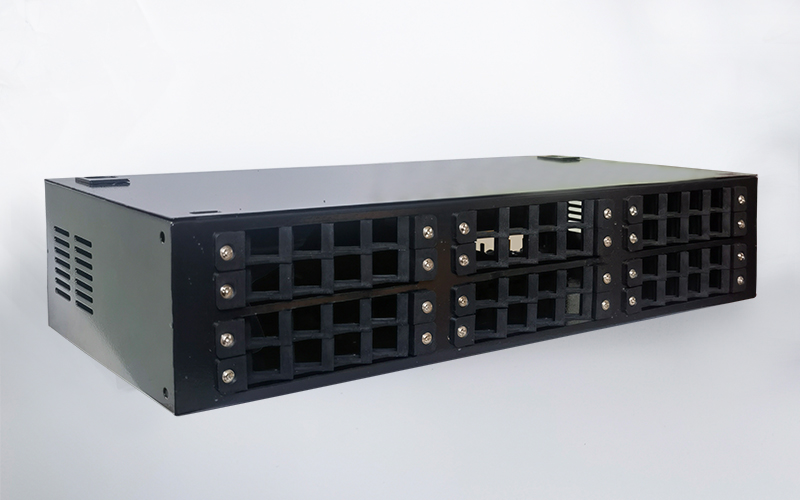 The 12/24/48 Ports FTTH Fiber Optic Terminal Box Full SC LC  Ports Fiber Optical Patch Panel