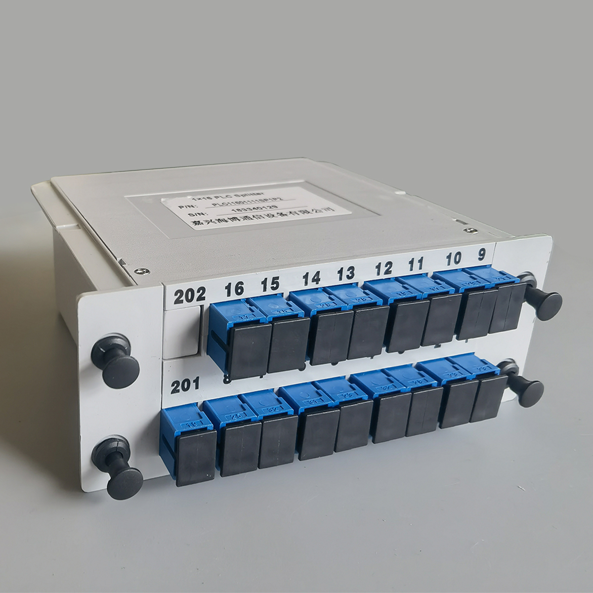 Optical Fiber Splitter 1x2/1x4/1x8/1x16 SC/UPC Cassette Box Plug-in Type Optical Splitter Box