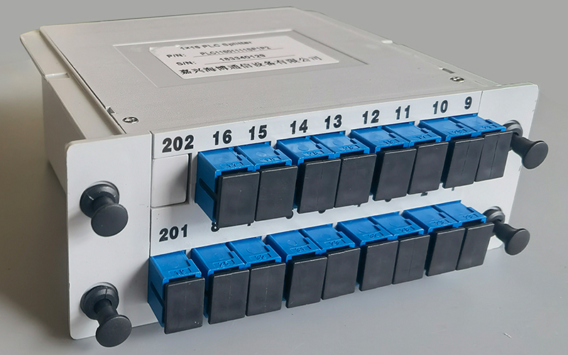 Optical Fiber Splitter 1x2/1x4/1x8/1x16 SC/UPC Cassette Box Plug-in Type Optical Splitter Box