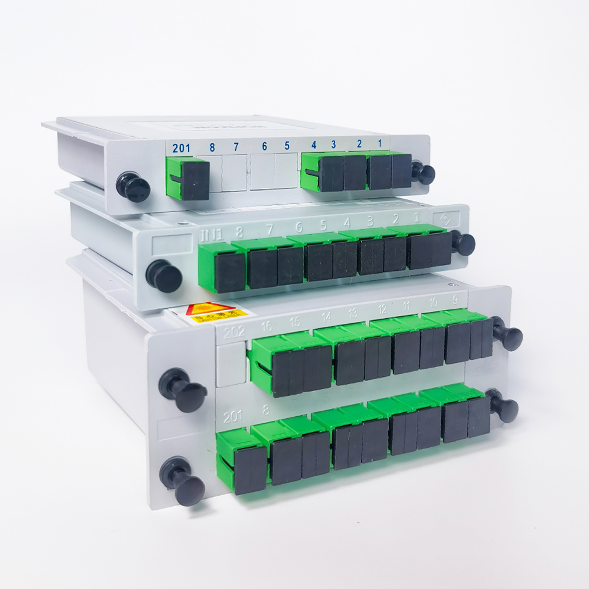 Optical Fiber Splitter 1x2/1x4/1x8/1x16 SC UPC/APC Cassette Box Plug-in Type Optical Splitter Box 