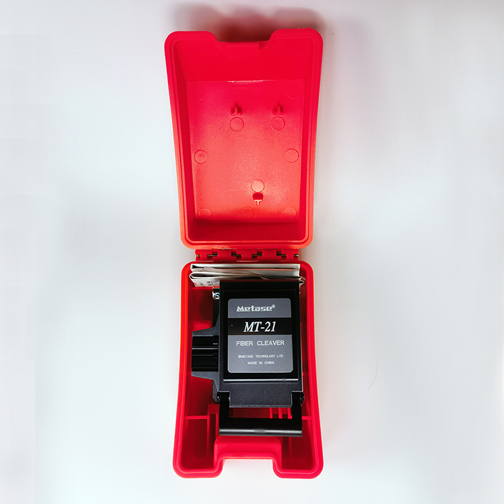 MT-21 Fiber Optic Cable Cutter Knife Fiber Cleaver High Precision Fiber Cutting Machine FTTH 