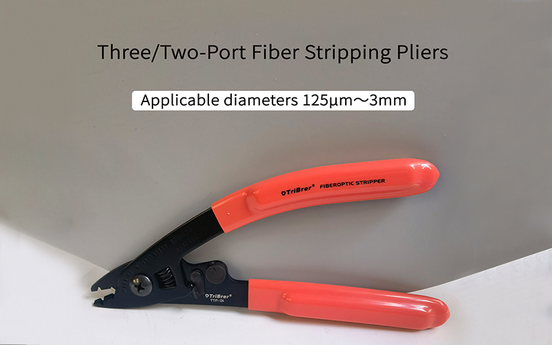 Fiber Stripper Two/Three-port Fiber Optical Stripper Pliers Wire Strippers for FTTH Optic Stripping 