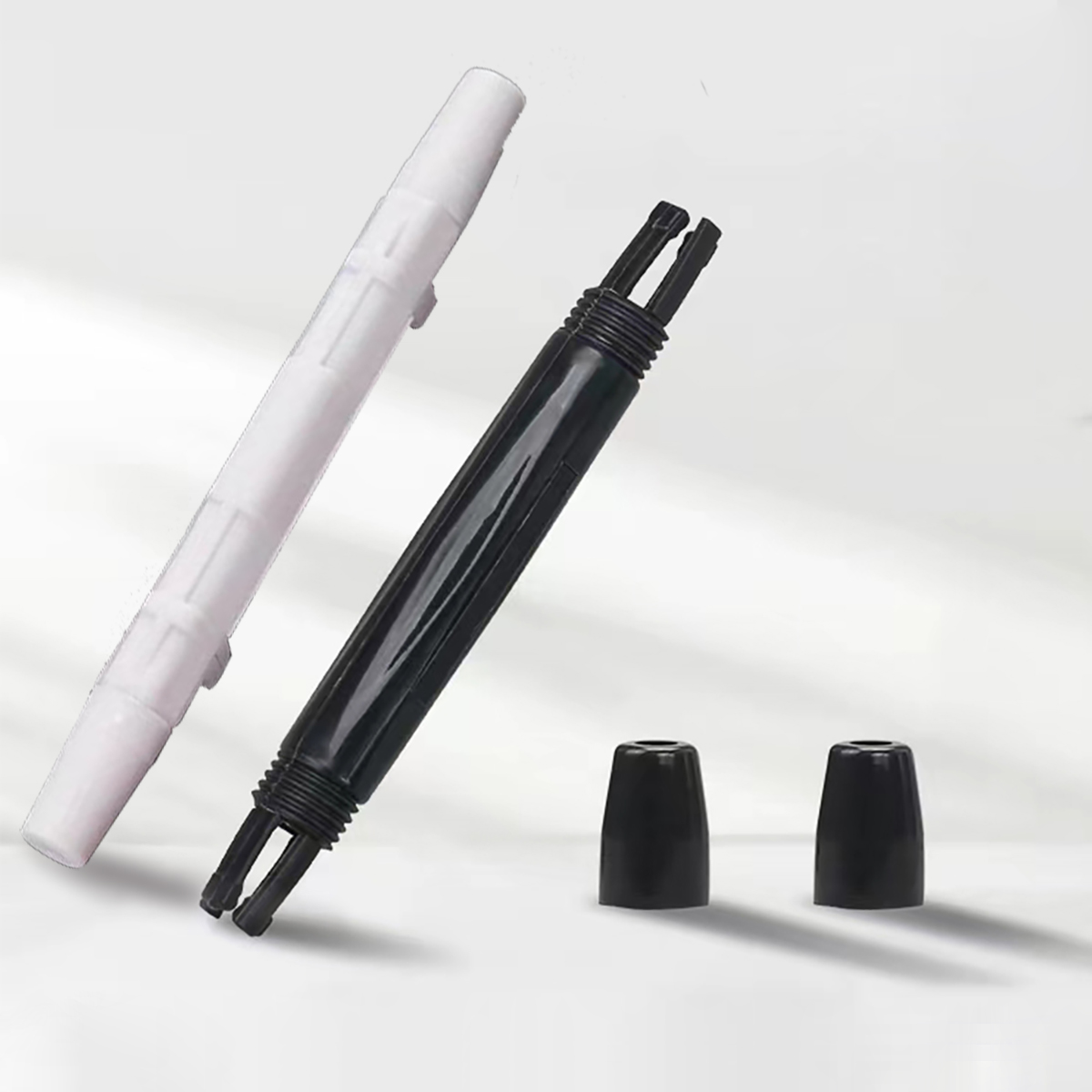 Fiber Optic Fusion Protection Round Box Black/White  for Drop Cable Optic Fiber Fused Rounde