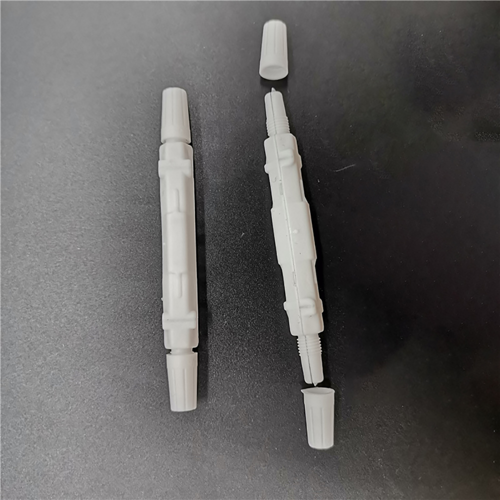 Fiber Optic Fusion Protection Round Box Black/White  for Drop Cable Optic Fiber Fused Rounde