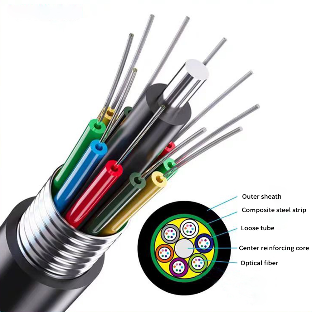 Fiber Armored Optical Fiber Cable Outdoor Fiber Optical Cable Communication 4-96-Core Single Mode