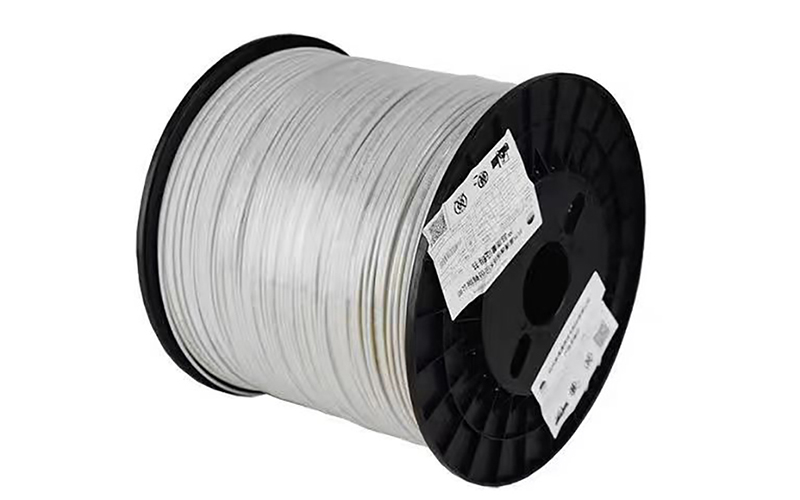 Indoor 1 Simplex Fibra Drop Optic Drop Cable 1000M With Steel Wires One Core Two Steel Wires