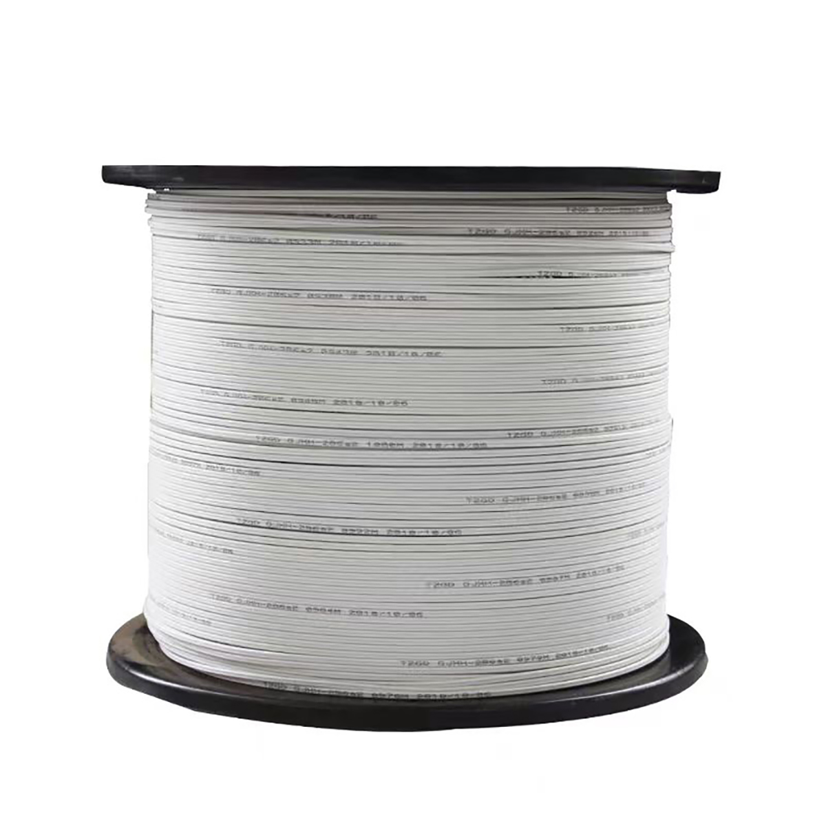 Indoor  Fibra Drop Optic Drop Cable 1000M FTTH  With Steel Wires One Core Two Fiber Lines