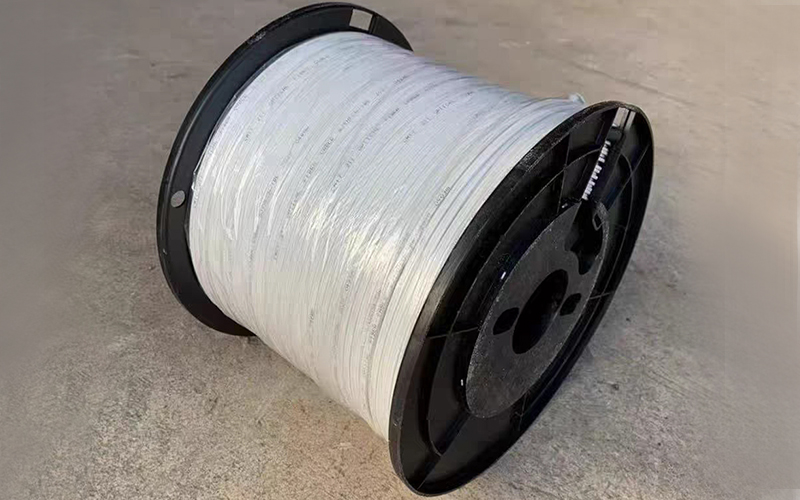 Indoor  Fibra Drop Optic Drop Cable 1000M FTTH  With Steel Wires One Core Two Fiber Lines