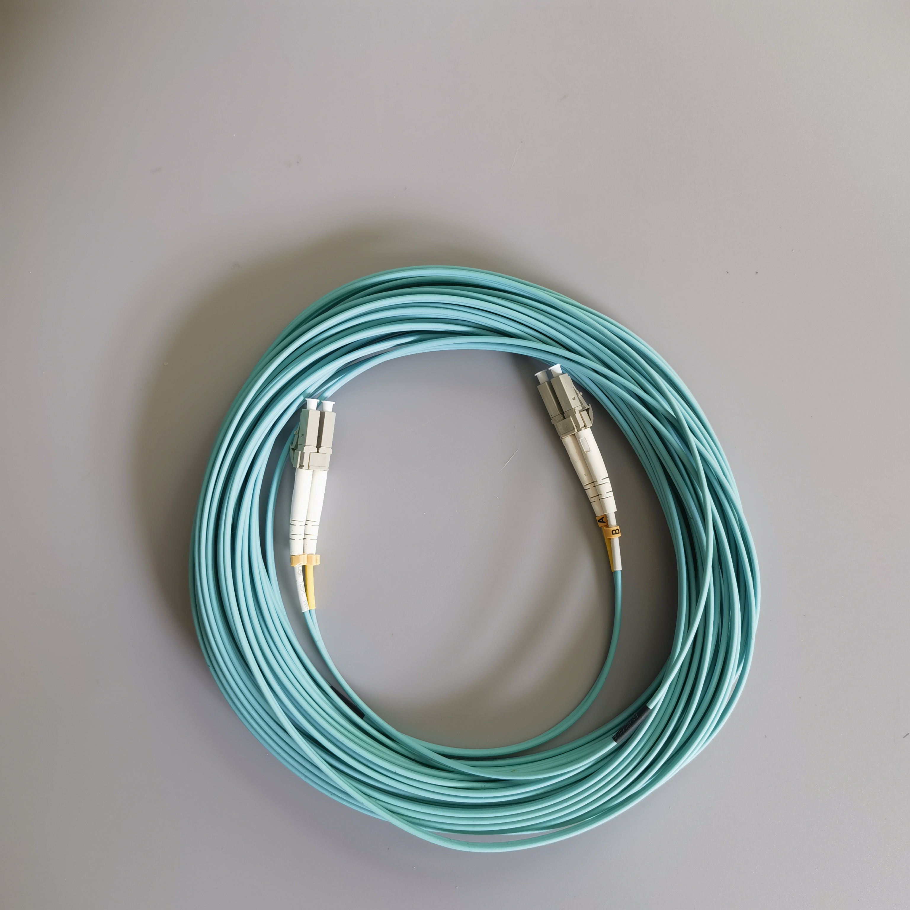 Fiber Optic Cable 15M OM4 Multimode LC UPC-LC UPC LSZH  Indoor Fiber Optic Patch Cord