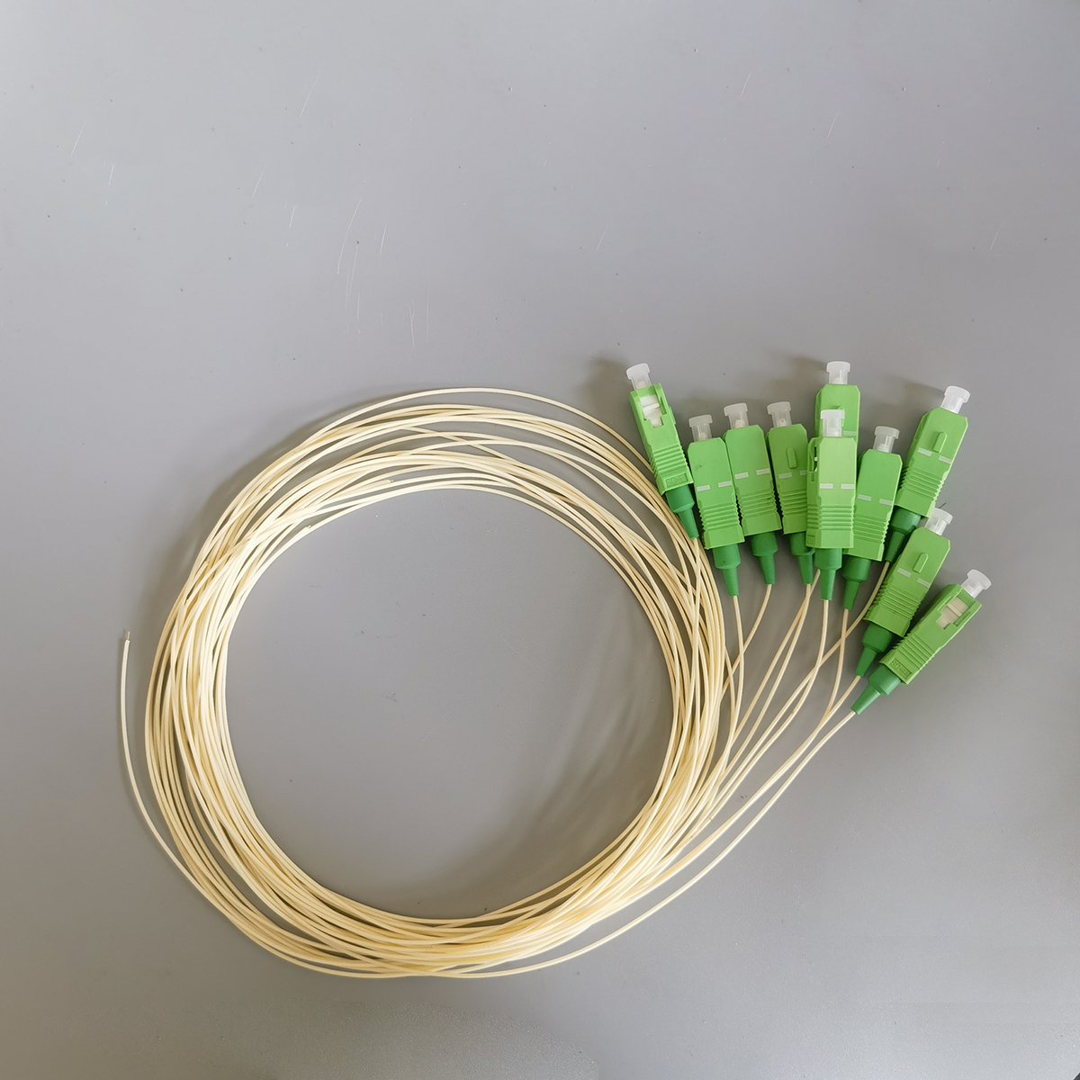 Fiber Optic Pigtail Cable SC/APC 1M 10Pcs 0.9MM Simplex Single Mode  Indoor High Quality FTTH 