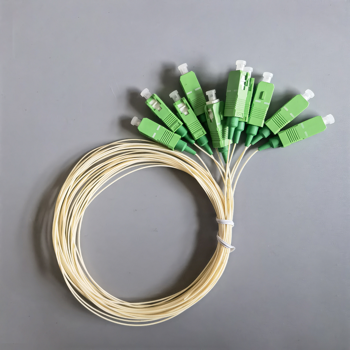 Fiber Optic Pigtail Cable SC/APC 1M 10Pcs 0.9MM Simplex Single Mode  Indoor High Quality FTTH 
