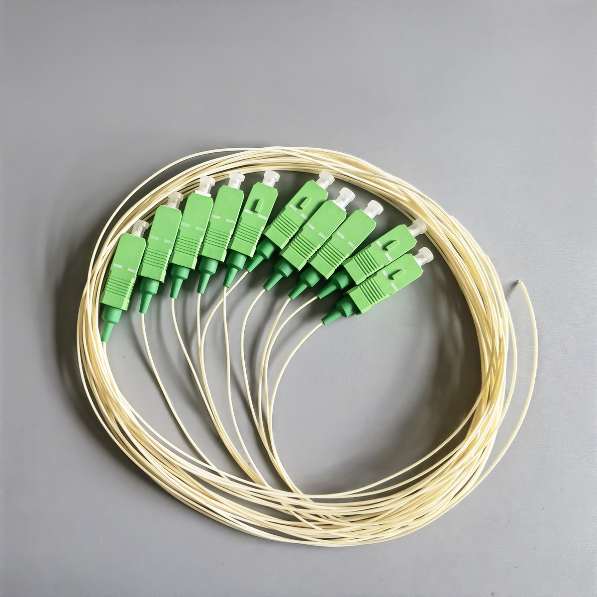 Fiber Optic Pigtail Cable SC/APC 1M 10Pcs 0.9MM Simplex Single Mode  Indoor High Quality FTTH 