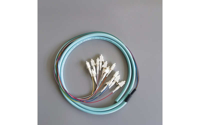 Fiber Optic Pigtail LC/UPC OM3 1M 2mm LSZH Multimode Indoor High-Quality  FTTH Pigtail